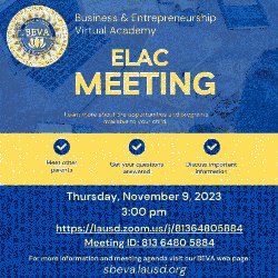 ELAC Meeting